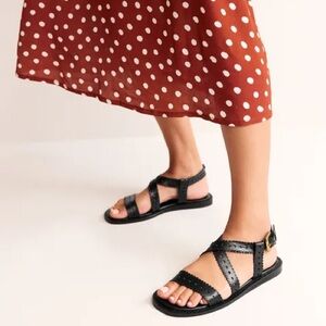 Boden Cross Strap Sandal Black 39